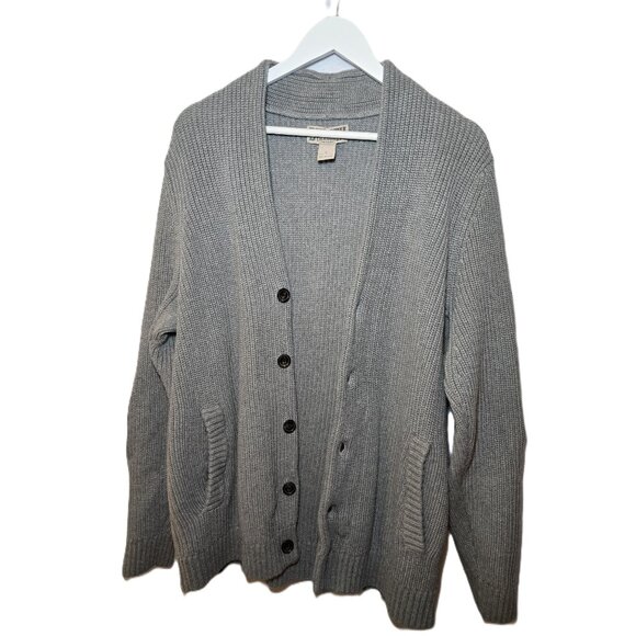 Duluth Trading Company, Shawl Collar Cardigan, Gray, Men's Large - Picture 5 of 8